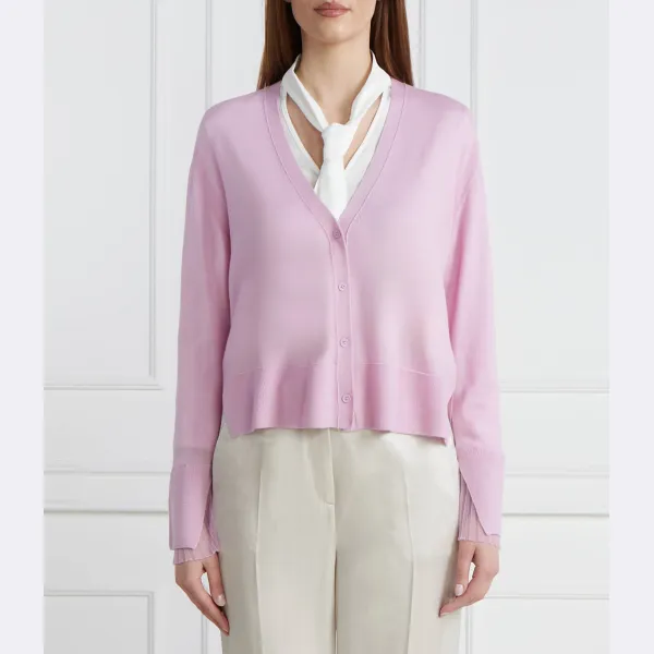 Шерстяной кардиган свободного кроя Marc Cain, лавандовый
Шерстяной кардиган свободного кроя Marc Cain, лавандовый