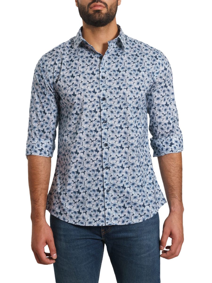 Рубашка с цветочным принтом Trim Fit Jared Lang, цвет Midnight Blue
Рубашка с цветочным принтом Trim Fit Jared Lang, цвет Midnight Blue