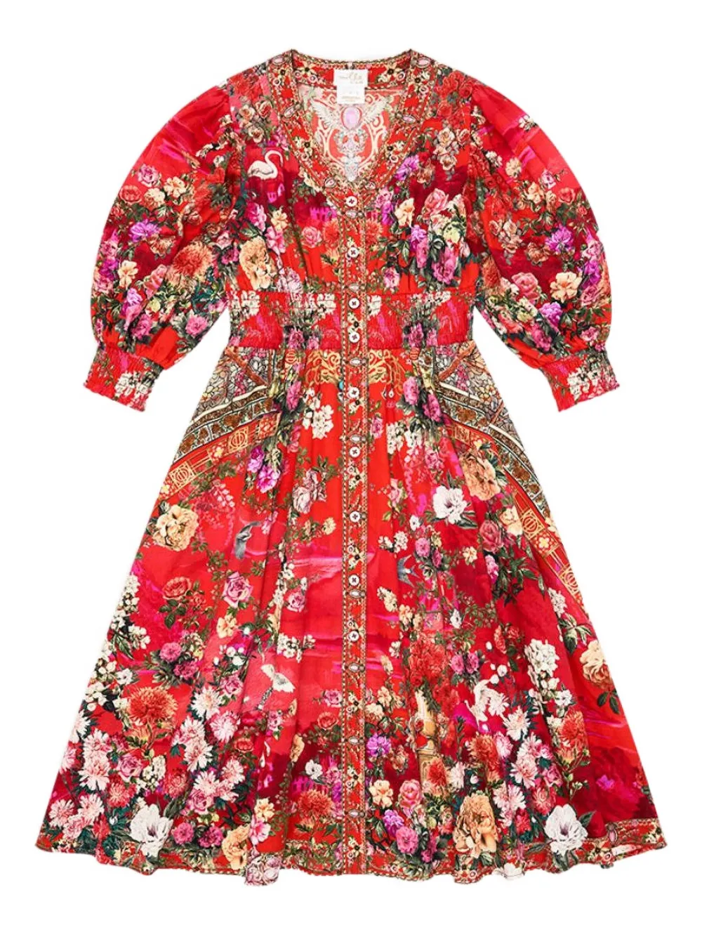 Повседневное платье с цветочным принтом Camilla Kids, красный
Повседневное платье с цветочным принтом Camilla Kids, красный