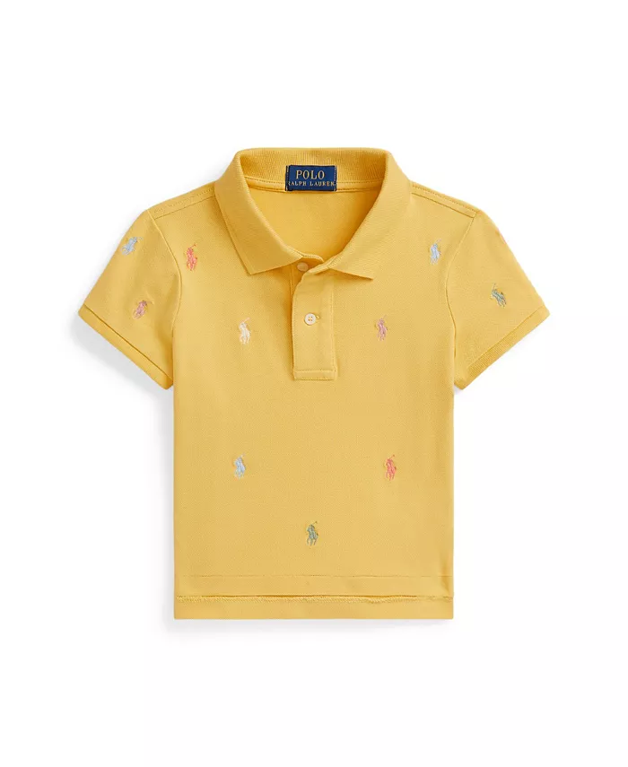 Детская и девичья поло с пони из стрейч-сетки, свободного кроя Polo Ralph Lauren, желтый
Детская и девичья поло с пони из стрейч-сетки, свободного кроя Polo Ralph Lauren, желтый