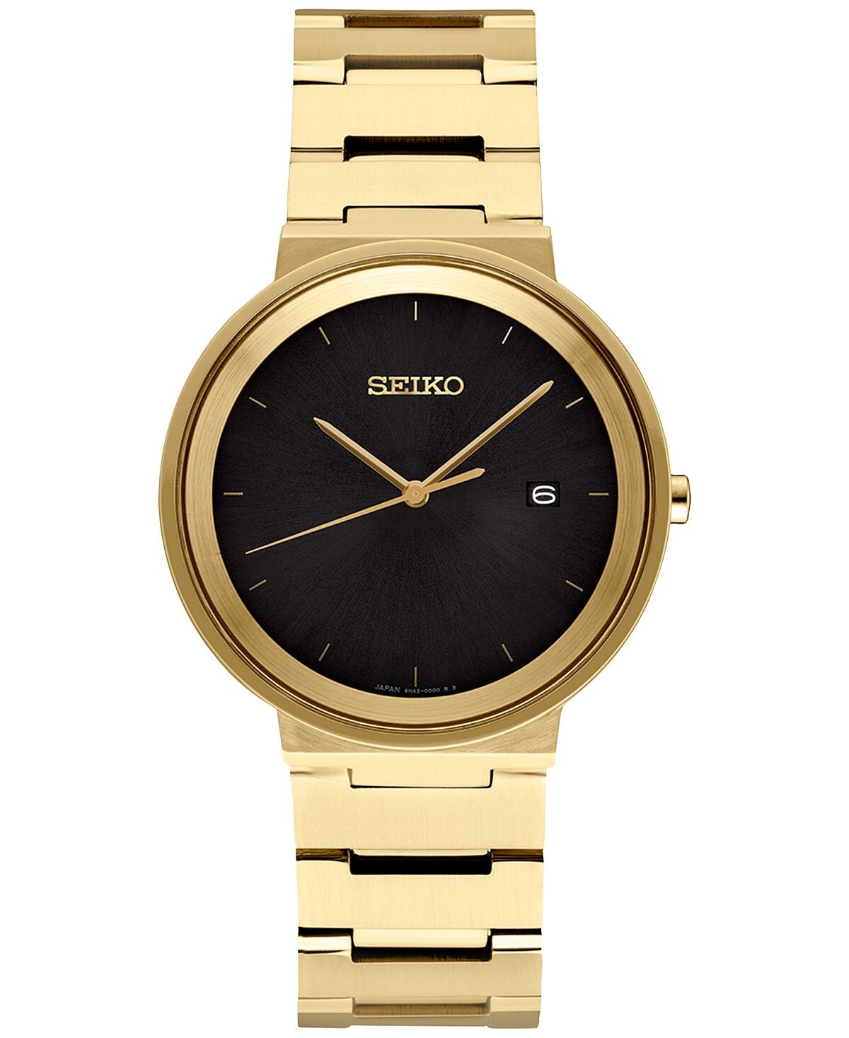Мужские часы Essentials с золотистым браслетом из нержавеющей стали, 41 мм Seiko 
Мужские часы Essentials с золотистым браслетом из нержавеющей стали, 41 мм Seiko