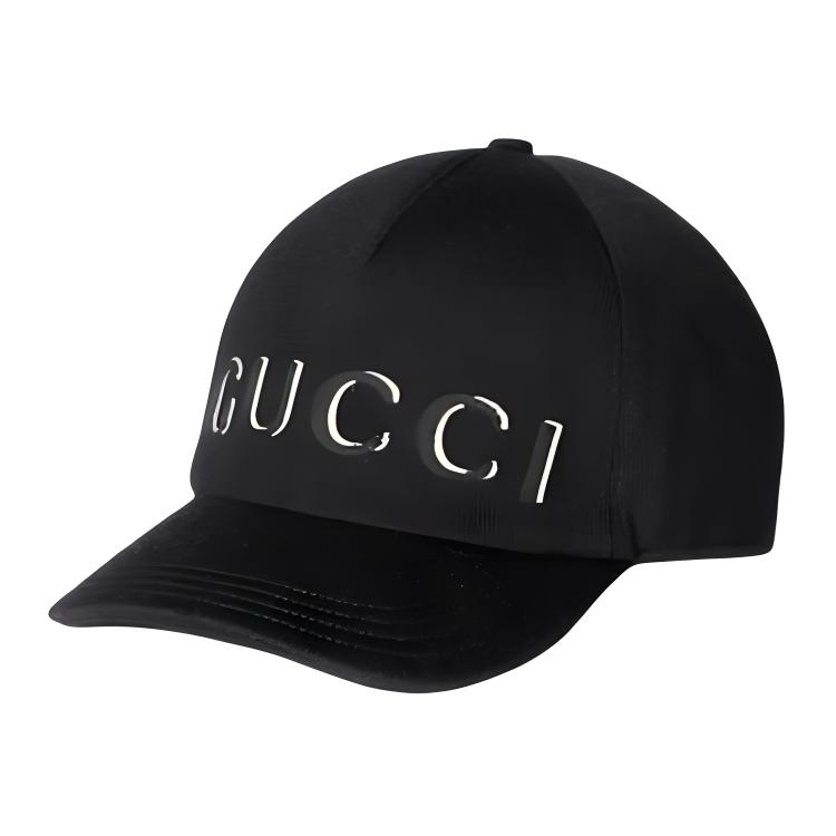 GUCCI Вышитая бейсболка, Black 
GUCCI Вышитая бейсболка, Black