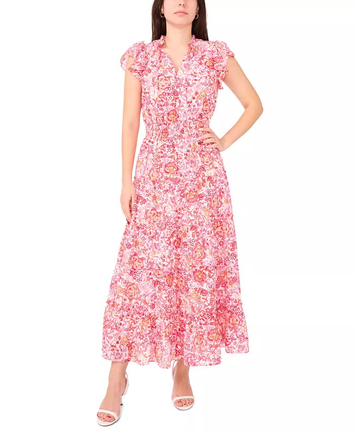 Миниатюрное макси-платье с V-образным вырезом и присборенной талией в принте Sam & Jess, розовый
Миниатюрное макси-платье с V-образным вырезом и присборенной талией в принте Sam & Jess, розовый