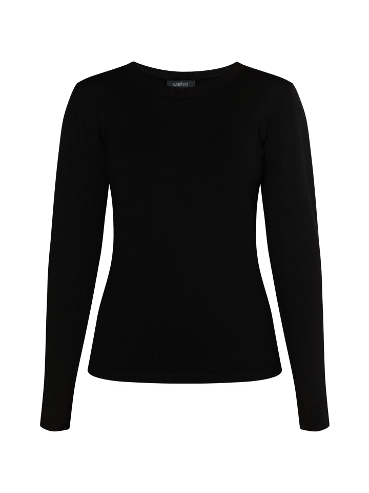 Женский вязаный свитер черного цвета usha BLACK LABEL
Женский вязаный свитер черного цвета usha BLACK LABEL