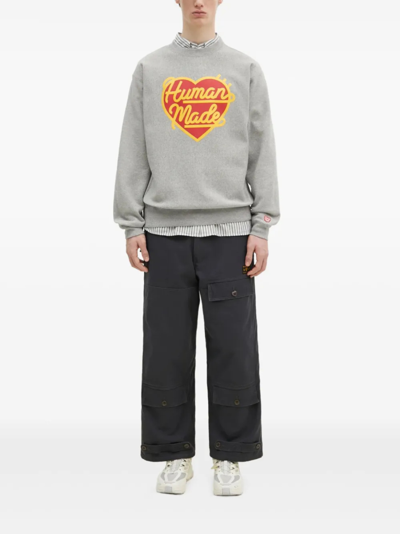 Толстовка с логотипом в виде сердца от Human Made, серый
Толстовка с логотипом в виде сердца от Human Made, серый