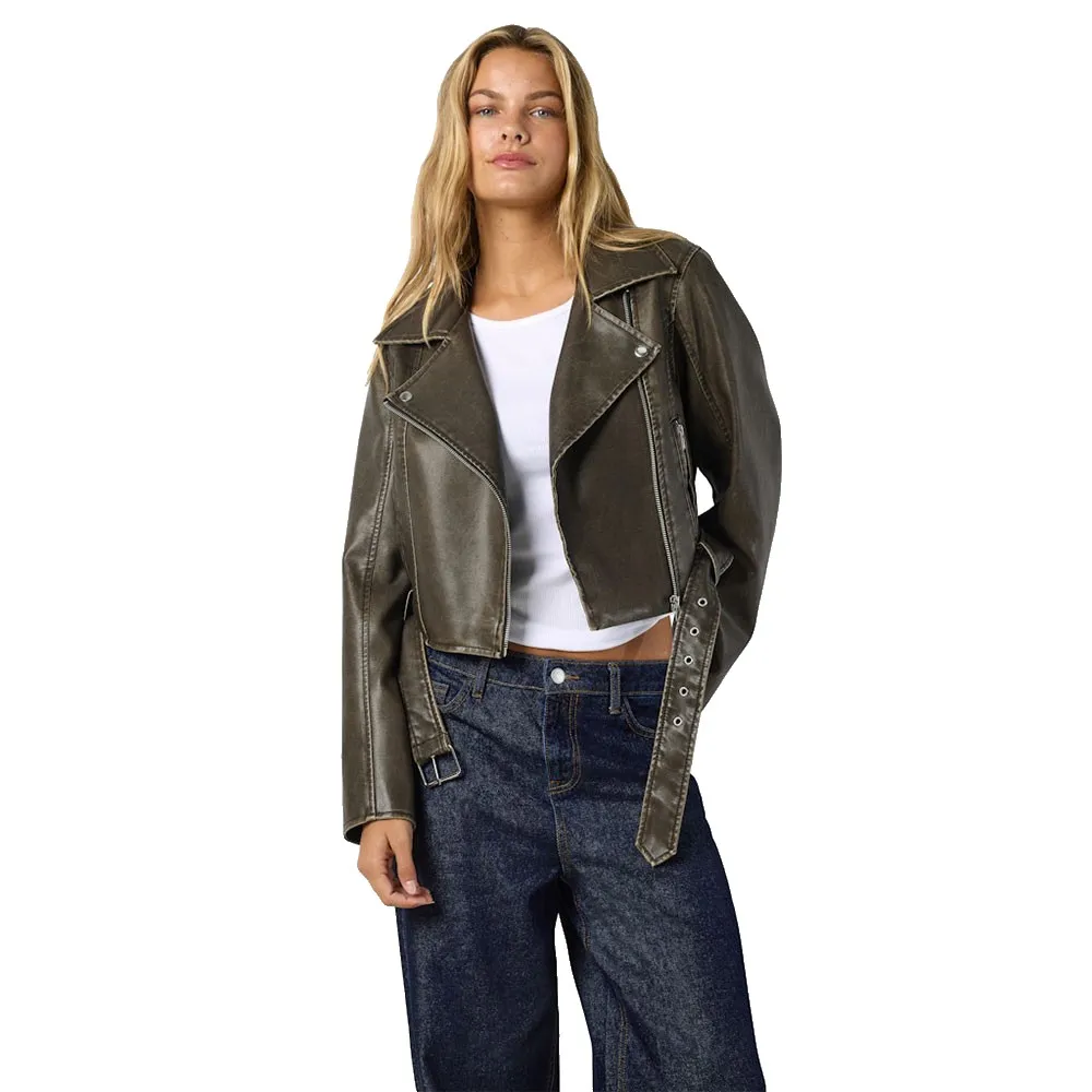 Укороченная байкерская куртка Noisy May Nelly, коричневый
Укороченная байкерская куртка Noisy May Nelly, коричневый