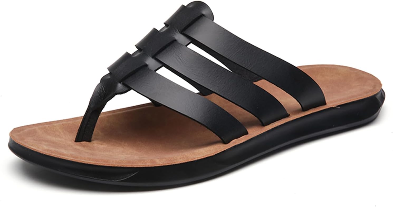 Мужские кожаные сандалии-сланцы Dacnakby, удобные шлепанцы с коричневой стелькой, летние повседневные тапочки для улицы
Мужские кожаные сандалии-сланцы Dacnakby, удобные шлепанцы с коричневой стелькой, летние повседневные тапочки для улицы