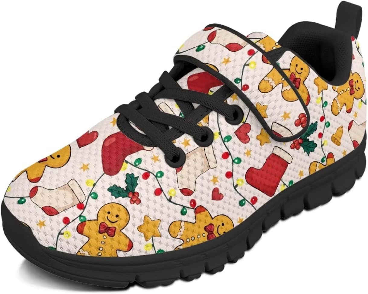 Детские спортивные кроссовки для девочек на рождественскую тематику с застежкой-липучкой, милым принтом, из дышащей сетки, для малышей и детей постарше, размер US 10.5-2.5 Watdotory, Gingerbread Man Stars
Детские спортивные кроссовки для девочек на рождественскую тематику с застежкой-липучкой, милым принтом, из дышащей сетки, для малышей и детей постарше, размер US 10.5-2.5 Watdotory, Gingerbread Man Stars