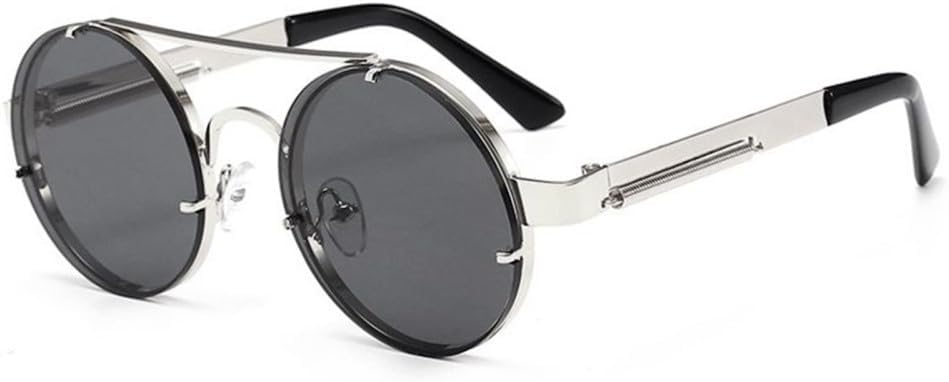 Винтажные круглые солнцезащитные очки в стиле стимпанк для мужчин и женщин, ретро-металлические с двойными линзами, модные солнцезащитные очки с защитой от УФ-излучения UV400 TYUVIVO, Silver Grey
Винтажные круглые солнцезащитные очки в стиле стимпанк для мужчин и женщин, ретро-металлические с двойными линзами, модные солнцезащитные очки с защитой от УФ-излучения UV400 TYUVIVO, Silver Grey