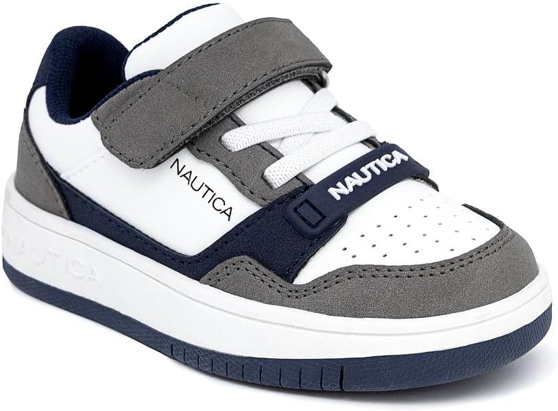 Детские кроссовки Nautica с регулируемыми ремешками, Удобные повседневные кеды для мальчиков и девочек, малышей и маленьких детей, белый/синий/серый
Детские кроссовки Nautica с регулируемыми ремешками, Удобные повседневные кеды для мальчиков и девочек, малышей и маленьких детей, белый/синий/серый