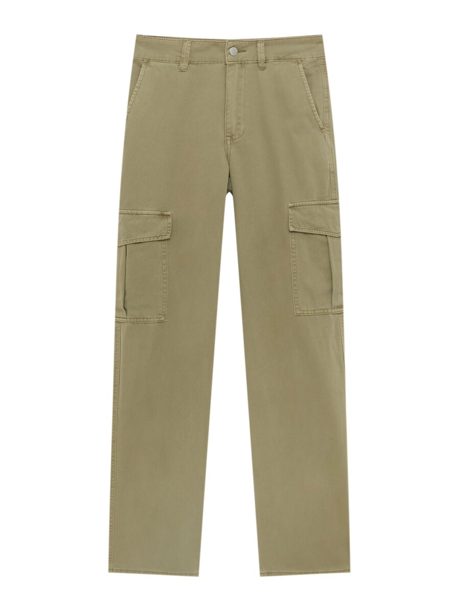 Брюки-карго свободного кроя Pull&Bear, хаки 
Брюки-карго свободного кроя Pull&Bear, хаки