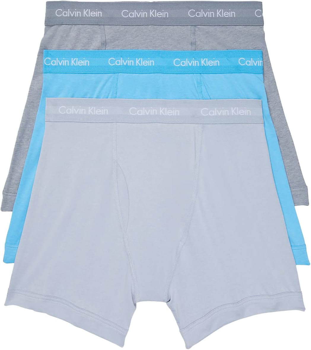 Комплект из 3 мужских трусов-боксеров Calvin Klein из хлопка и эластичного материала, Storm Cloud, Storm Heather, Signature Blue
Комплект из 3 мужских трусов-боксеров Calvin Klein из хлопка и эластичного материала, Storm Cloud, Storm Heather, Signature Blue
