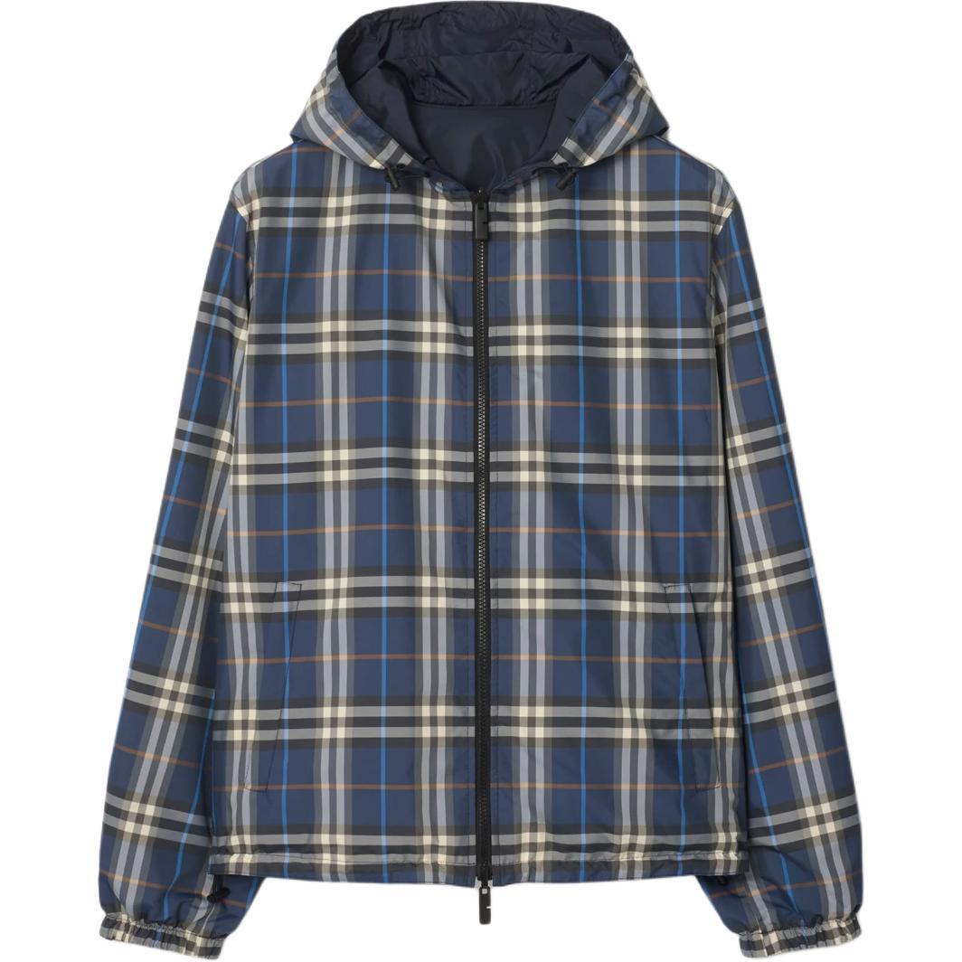 Худи с клетчатым узором на молнии, реверсивное Burberry, синий
Худи с клетчатым узором на молнии, реверсивное Burberry, синий
