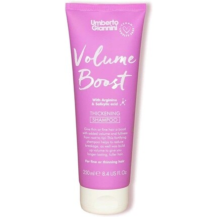 Umberto Giannini Volume Boost Шампунь для утолщения тонких и тонких волос — веганский и без жестокости, 250 мл
Umberto Giannini Volume Boost Шампунь для утолщения тонких и тонких волос — веганский и без жестокости, 250 мл