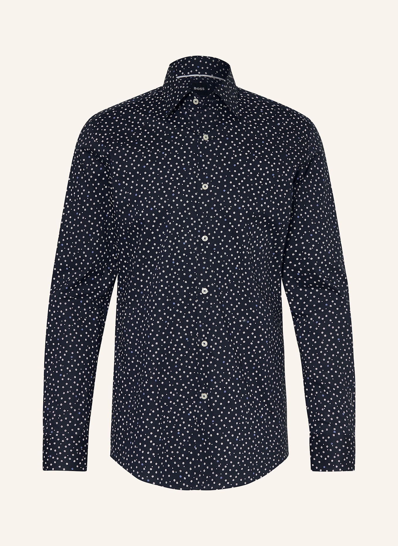 Рубашка Hank slim fit Boss, синий 
Рубашка Hank slim fit Boss, синий