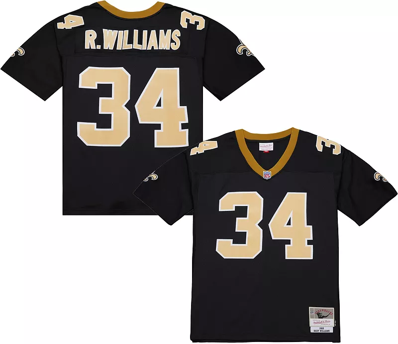 Мужская футболка Mitchell & Ness New Orleans Saints Ricky Williams № 34, 1999 г., черная футболка с возвратом
Мужская футболка Mitchell & Ness New Orleans Saints Ricky Williams № 34, 1999 г., черная футболка с возвратом