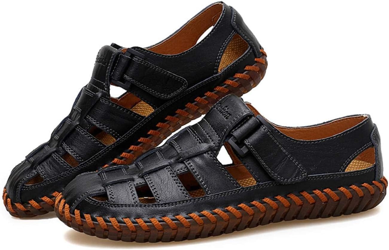 Мужские спортивные сандалии Moodeng с закрытым носком, для улицы, рыбацкие, кожаные, летние, пляжные, дышащие, противоскользящие, черный
Мужские спортивные сандалии Moodeng с закрытым носком, для улицы, рыбацкие, кожаные, летние, пляжные, дышащие, противоскользящие, черный