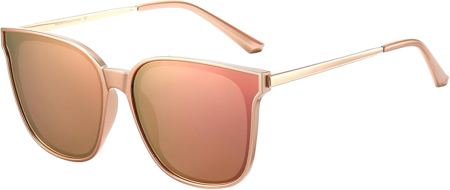 Женские солнцезащитные очки DUCO Oversized Polarized Sunglasses Trendy Mirrored Shades Retro Round Vintage Light Weight UV400 Sun Glasses W016, 04- Gold Frame Colorful Lens
Женские солнцезащитные очки DUCO Oversized Polarized Sunglasses Trendy Mirrored Shades Retro Round Vintage Light Weight UV400 Sun Glasses W016, 04- Gold Frame Colorful Lens