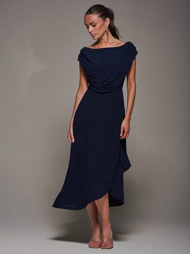 Асимметричное миди-платье в стиле джерси Jolie Moi, Navy
Асимметричное миди-платье в стиле джерси Jolie Moi, Navy