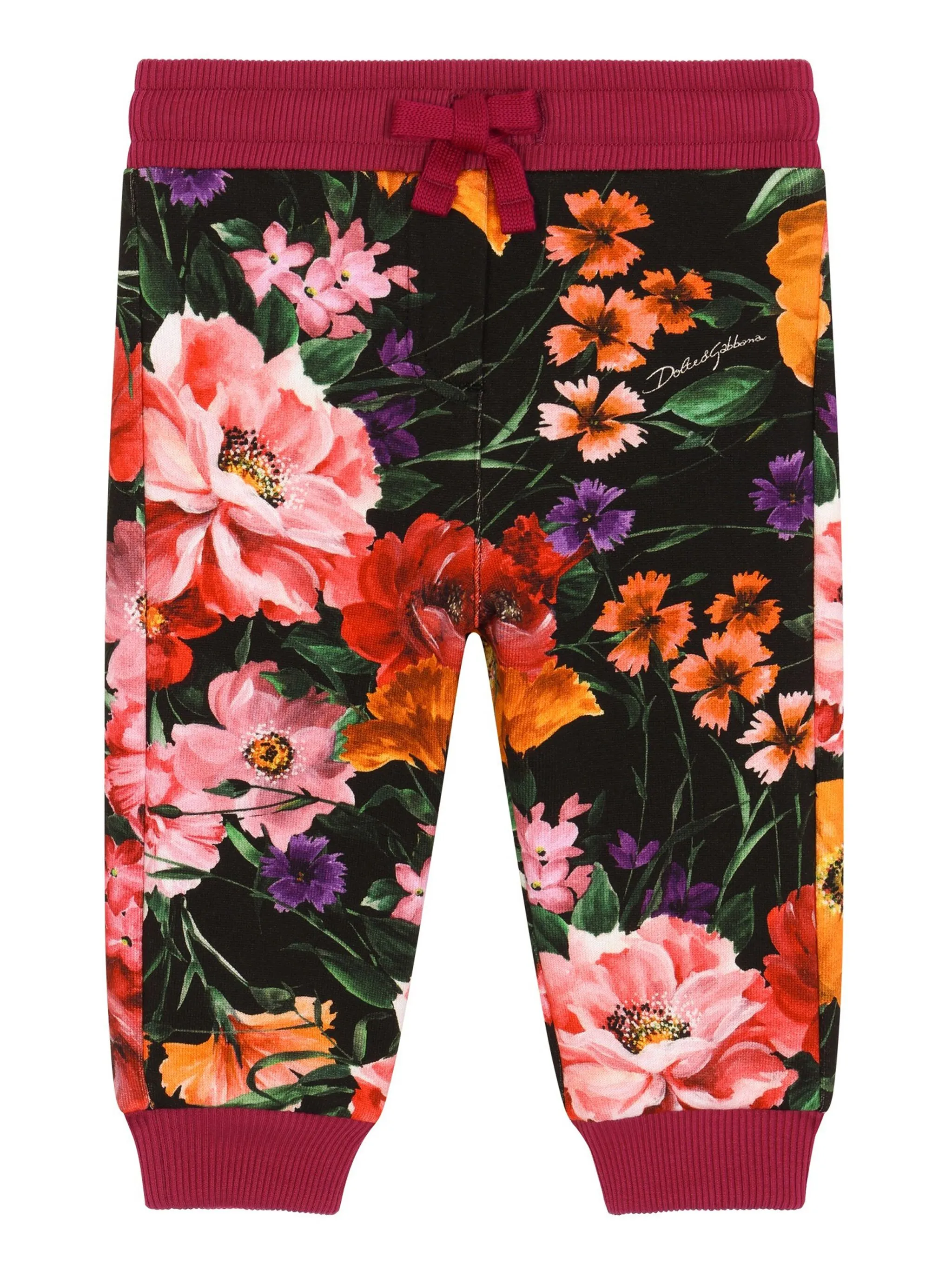 Спортивные брюки с цветочным принтом Dolce & Gabbana Kids, черный
Спортивные брюки с цветочным принтом Dolce & Gabbana Kids, черный