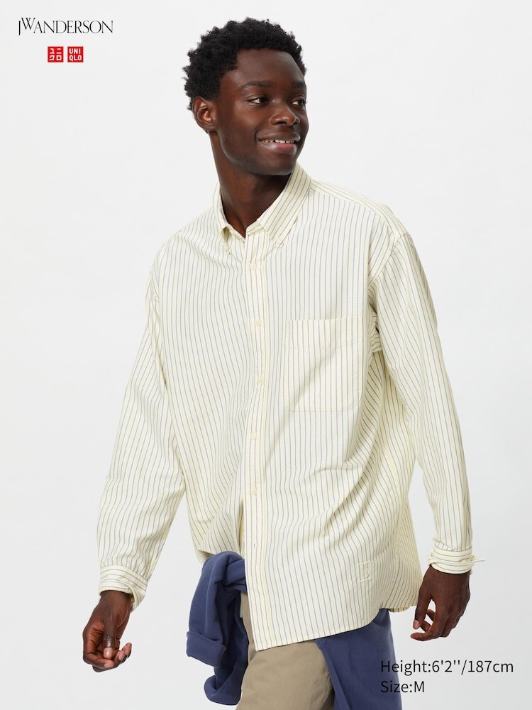 Рубашка oxford свободного покроя в полоску Uniqlo, цвет 41 желтый
Рубашка oxford свободного покроя в полоску Uniqlo, цвет 41 желтый