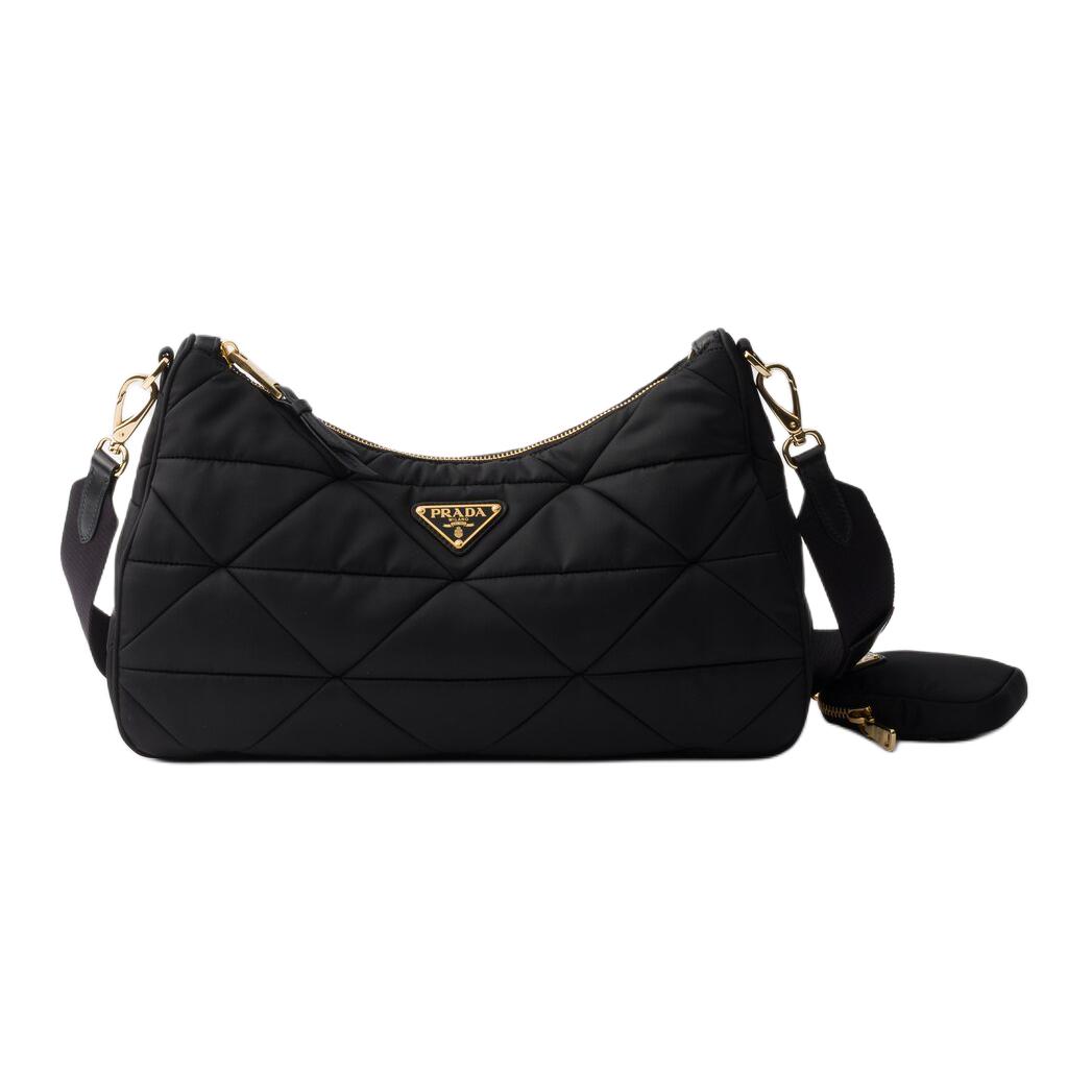 PRADA Женская большая черная сумка через плечо из переработанного полиамида
PRADA Женская большая черная сумка через плечо из переработанного полиамида
