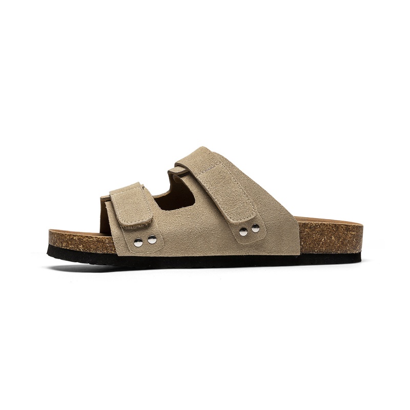 Нескользящие, износостойкие, модные, минималистичные, плоские сандалии для мужчин AGSDON, Khaki 
Нескользящие, износостойкие, модные, минималистичные, плоские сандалии для мужчин AGSDON, Khaki