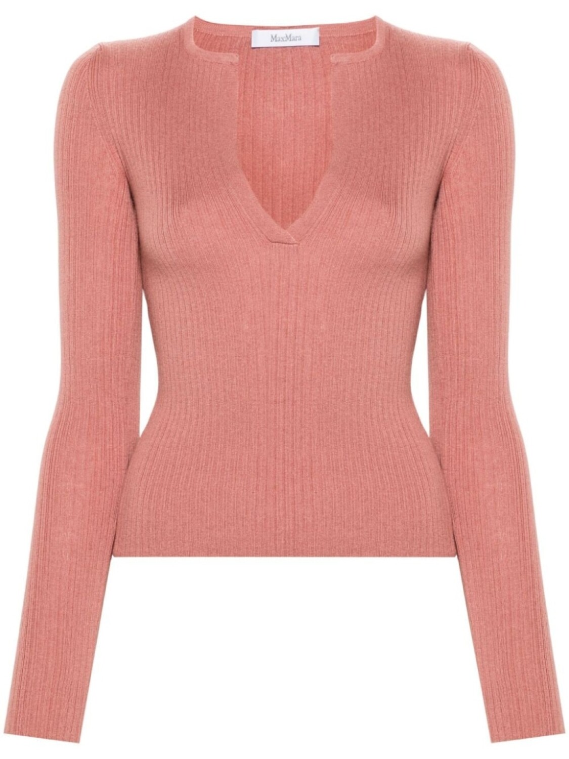 Max Mara джемпер в рубчик с V-образным вырезом, розовый
Max Mara джемпер в рубчик с V-образным вырезом, розовый