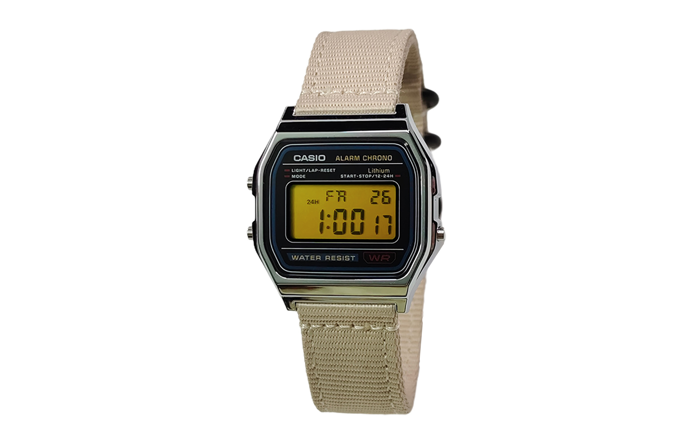 CASIO Мужские часы Retrofit Series с кварцевым механизмом и нейлоновым ремешком, черный циферблат
CASIO Мужские часы Retrofit Series с кварцевым механизмом и нейлоновым ремешком, черный циферблат