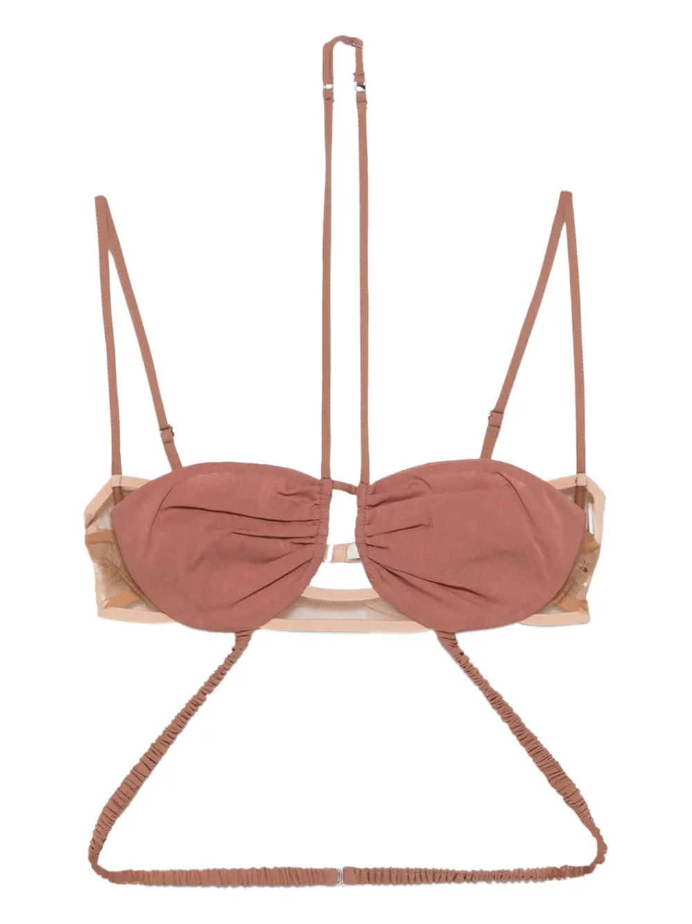 Топ бикини с драпировкой Nensi Dojaka, нейтральный
Топ бикини с драпировкой Nensi Dojaka, нейтральный