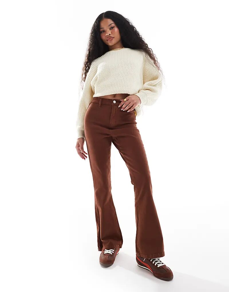 Расклешенные джинсы с высокой талией DTT Petite Bianca шоколадно-коричневого цвета Don't Think Twice
Расклешенные джинсы с высокой талией DTT Petite Bianca шоколадно-коричневого цвета Don't Think Twice