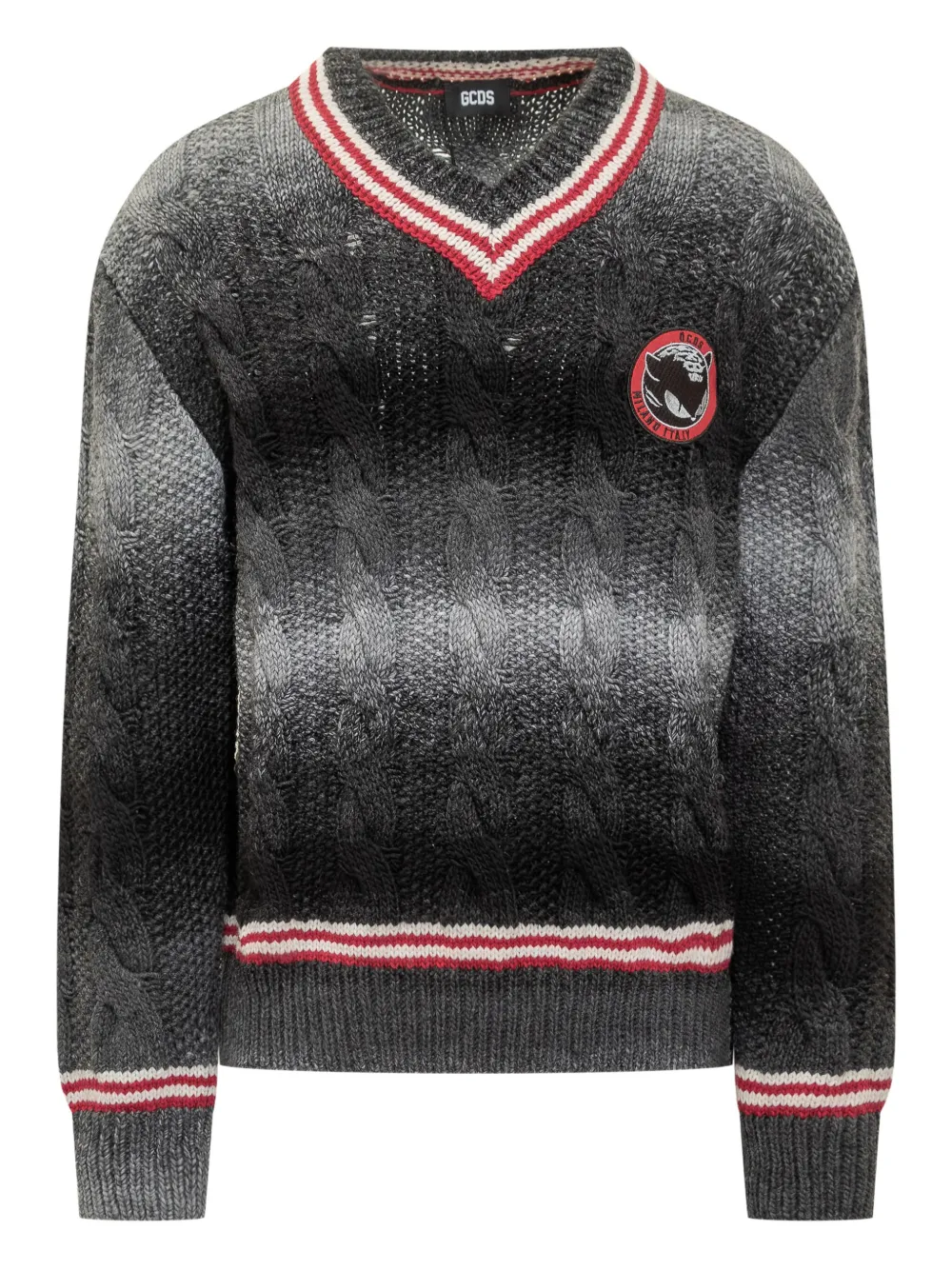 Кашемировый свитер Kittho с V-образным вырезом и фактурной вязкой Gcds, черный
Кашемировый свитер Kittho с V-образным вырезом и фактурной вязкой Gcds, черный