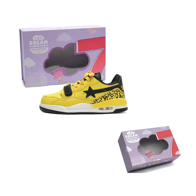 7 SEVFUN Низкие скейтерские кроссовки унисекс желто-черные, цвет Yellow Black
7 SEVFUN Низкие скейтерские кроссовки унисекс желто-черные, цвет Yellow Black