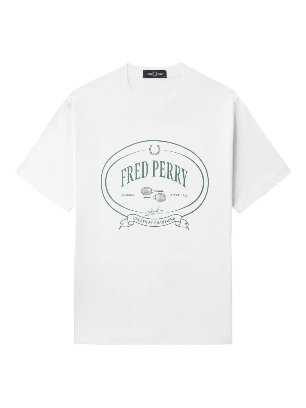 Хлопковая футболка с овальным логотипом Fred Perry, белый
Хлопковая футболка с овальным логотипом Fred Perry, белый