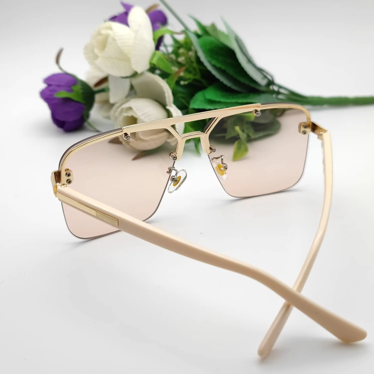 Модные солнцезащитные очки-авиаторы, мужские и женские большие квадратные металлические очки без оправы Lentes De Sol Para Mujer Mriendao, Gold\champagne Lens
Модные солнцезащитные очки-авиаторы, мужские и женские большие квадратные металлические очки без оправы Lentes De Sol Para Mujer Mriendao, Gold\champagne Lens