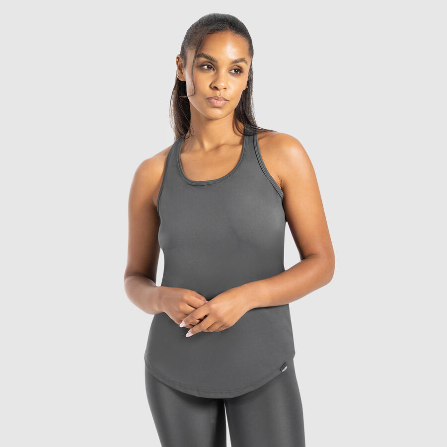 SMILODOX Женская майка Meggy антрацитового цвета
SMILODOX Женская майка Meggy антрацитового цвета