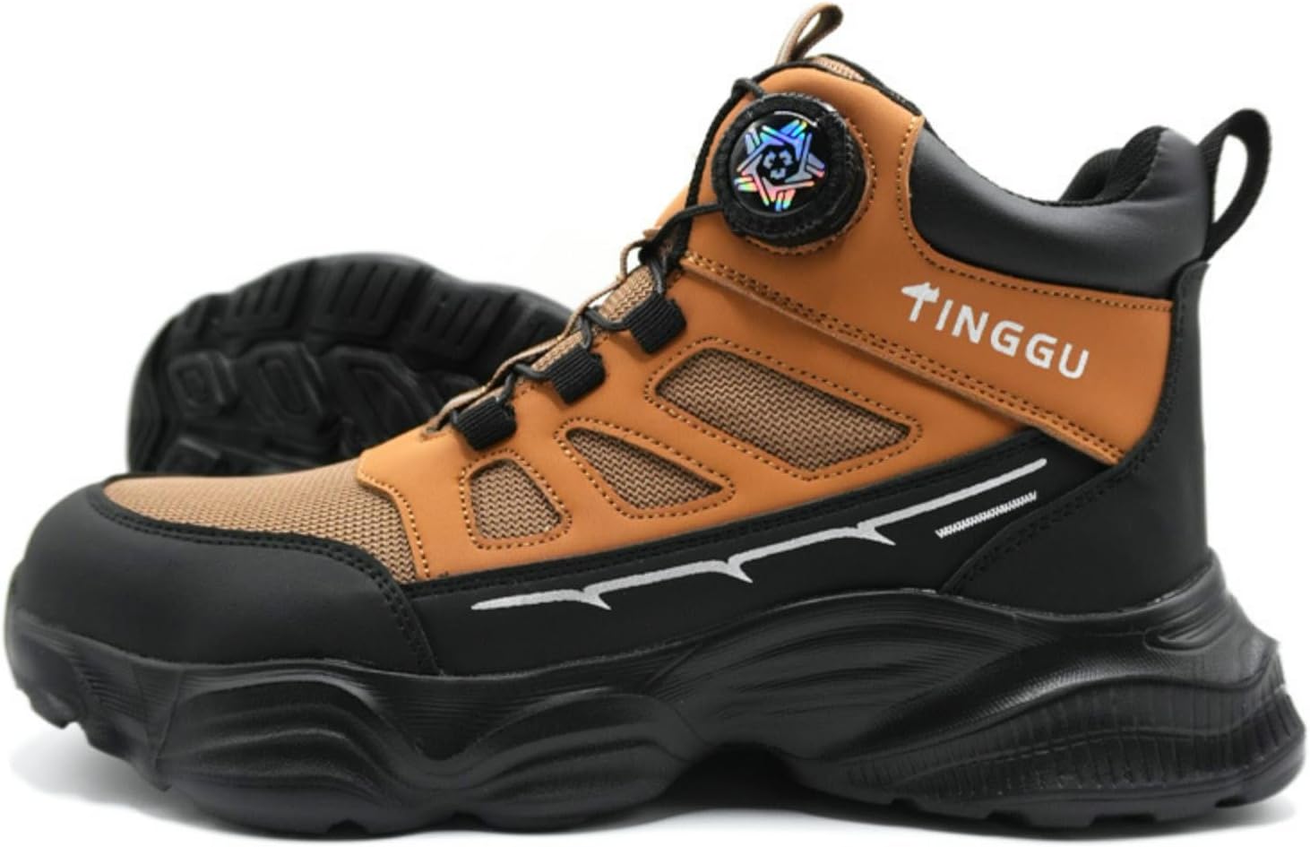 Мужские ботинки MACEFIL с защитным стальным носком, дышащие, с противоскользящей подошвой, легкие, для строительства, работы на улице и походов, хаки
Мужские ботинки MACEFIL с защитным стальным носком, дышащие, с противоскользящей подошвой, легкие, для строительства, работы на улице и походов, хаки