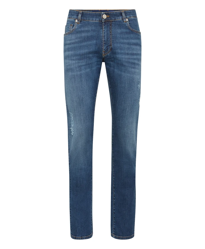 Джинсы прямого кроя с двойной застежкой Billionaire, синий
Джинсы прямого кроя с двойной застежкой Billionaire, синий