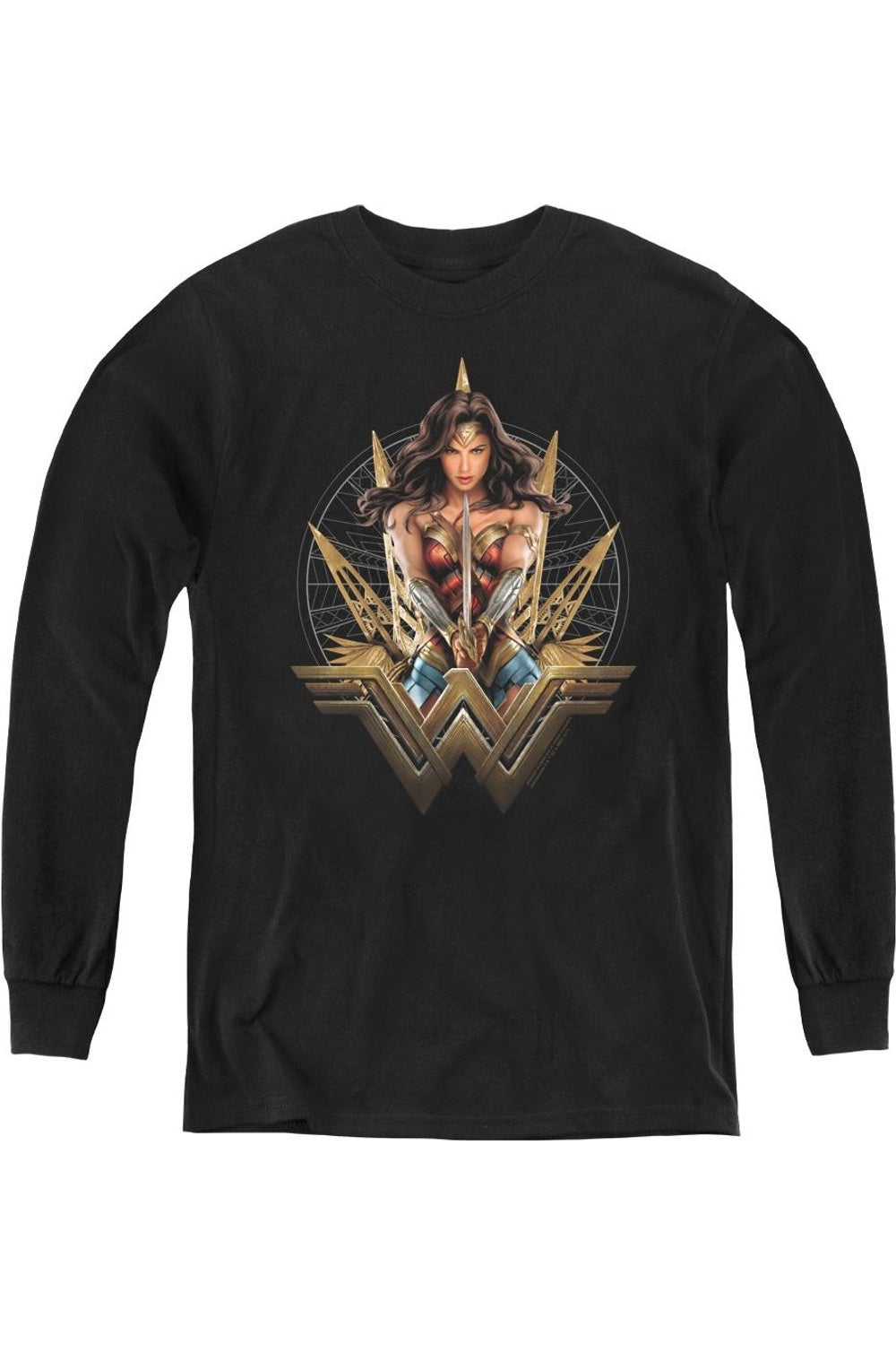 Футболка с длинным рукавом Wonder Woman Movie Wonder Blades для детей Gildan, черный
Футболка с длинным рукавом Wonder Woman Movie Wonder Blades для детей Gildan, черный