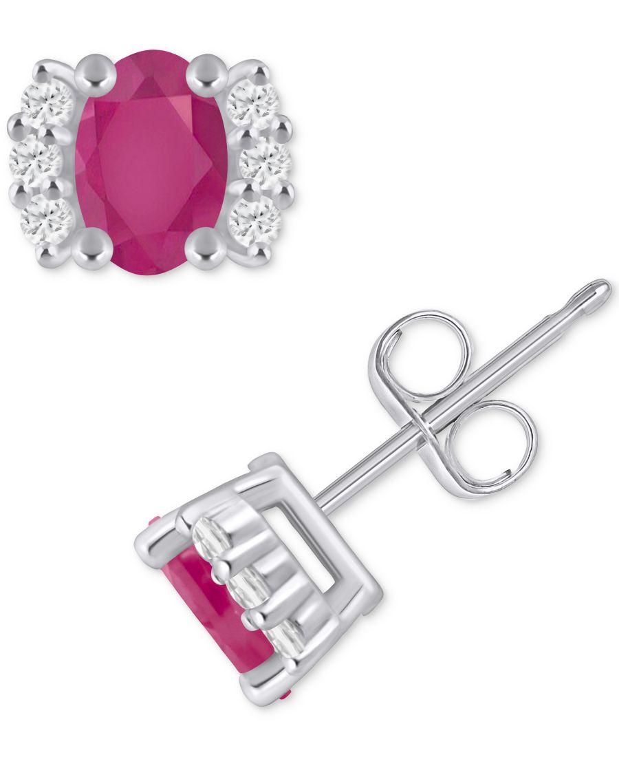 Серьги-гвоздики в оправе из 10-каратного золота с изумрудами (1 карат) и бриллиантами (1/6 карата) Macy's, Ruby White Gold
Серьги-гвоздики в оправе из 10-каратного золота с изумрудами (1 карат) и бриллиантами (1/6 карата) Macy's, Ruby White Gold