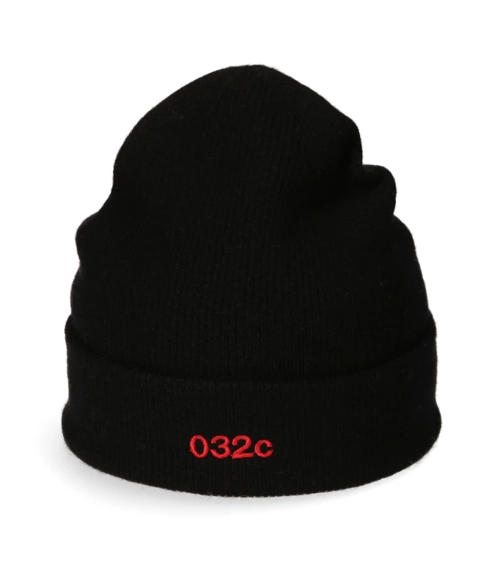 Шапка-Бини из смесового кашемира с логотипом 032C, черный
Шапка-Бини из смесового кашемира с логотипом 032C, черный