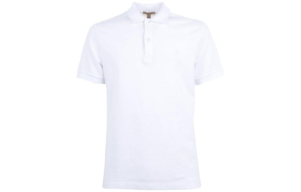 Рубашка поло мужская белая Burberry, белый 
Рубашка поло мужская белая Burberry, белый