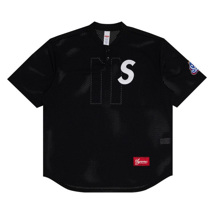 Топ Supreme S Logo Baseball Henley, Black
Топ Supreme S Logo Baseball Henley, Black