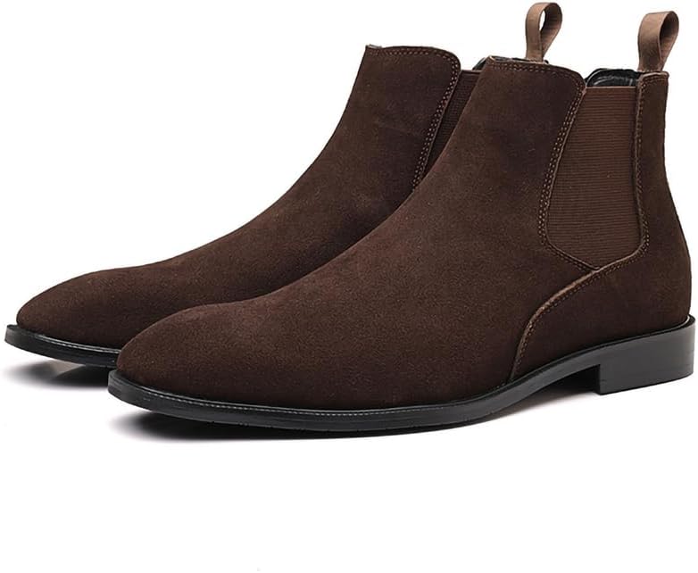 Мужские ботинки челси из искусственной замши, без шнурков, до щиколотки, подходят как для повседневной, так и для деловой одежды Generic, темно-коричневый
Мужские ботинки челси из искусственной замши, без шнурков, до щиколотки, подходят как для повседневной, так и для деловой одежды Generic, темно-коричневый