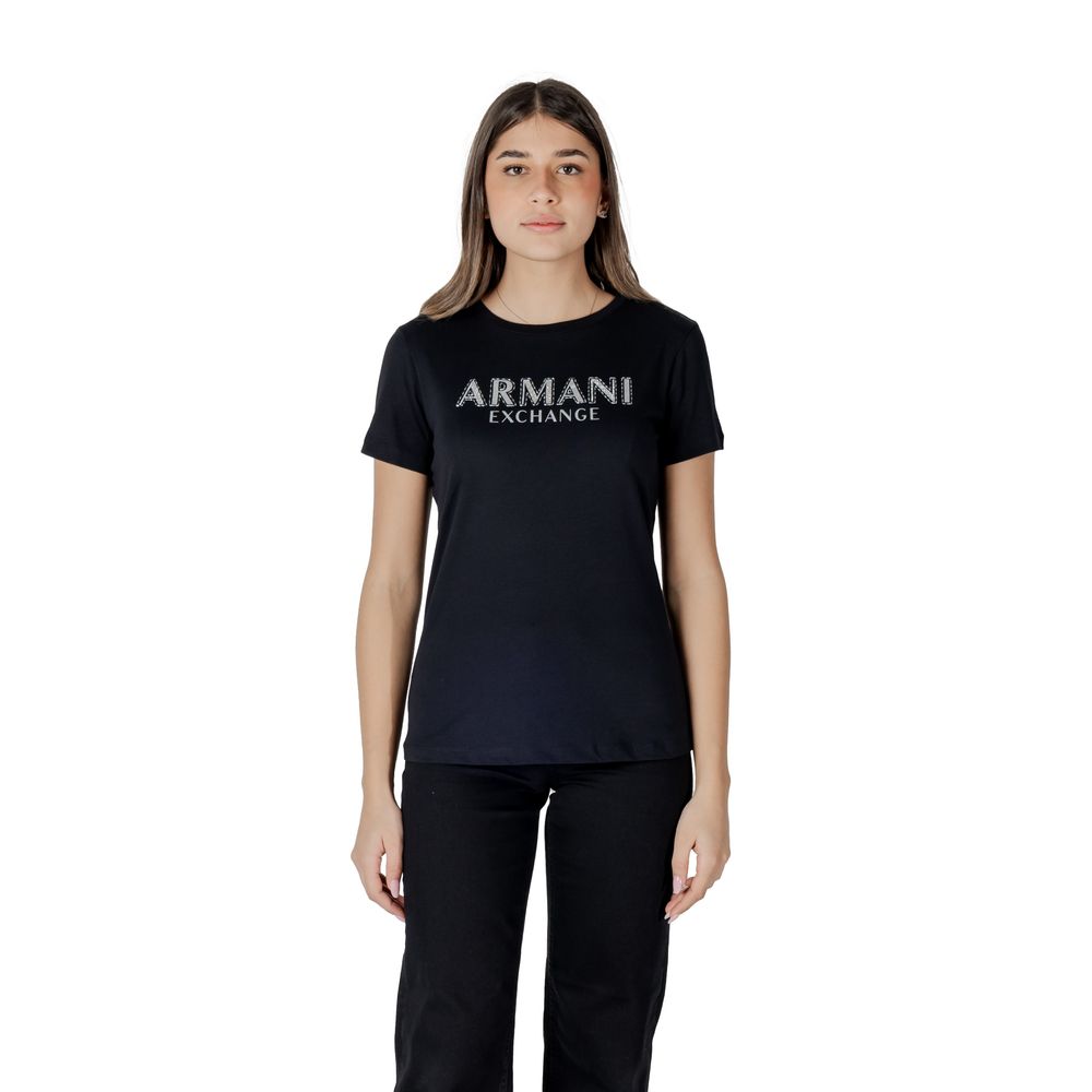 Черная хлопковая футболка Armani Exchange, черный
Черная хлопковая футболка Armani Exchange, черный