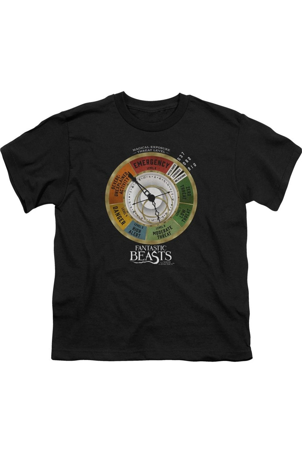 Футболка с принтом "Шкала угрозы" из "Фантастических тварей" для детей Gildan, черный
Футболка с принтом "Шкала угрозы" из "Фантастических тварей" для детей Gildan, черный