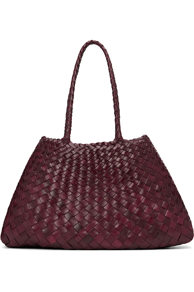 Dragon Diffusion Большая сумка-тоут "Санта-Кроче" бордового цвета
Dragon Diffusion Большая сумка-тоут "Санта-Кроче" бордового цвета