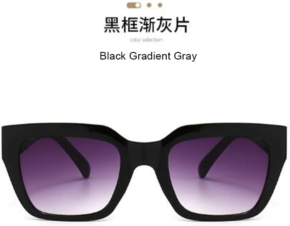 Квадратные солнцезащитные очки однотонного цвета для мужчин и женщин, с гладкой поверхностью и защитой от УФ-излучения UV400 PUB, Black Frame Gradually Grey Slice
Квадратные солнцезащитные очки однотонного цвета для мужчин и женщин, с гладкой поверхностью и защитой от УФ-излучения UV400 PUB, Black Frame Gradually Grey Slice