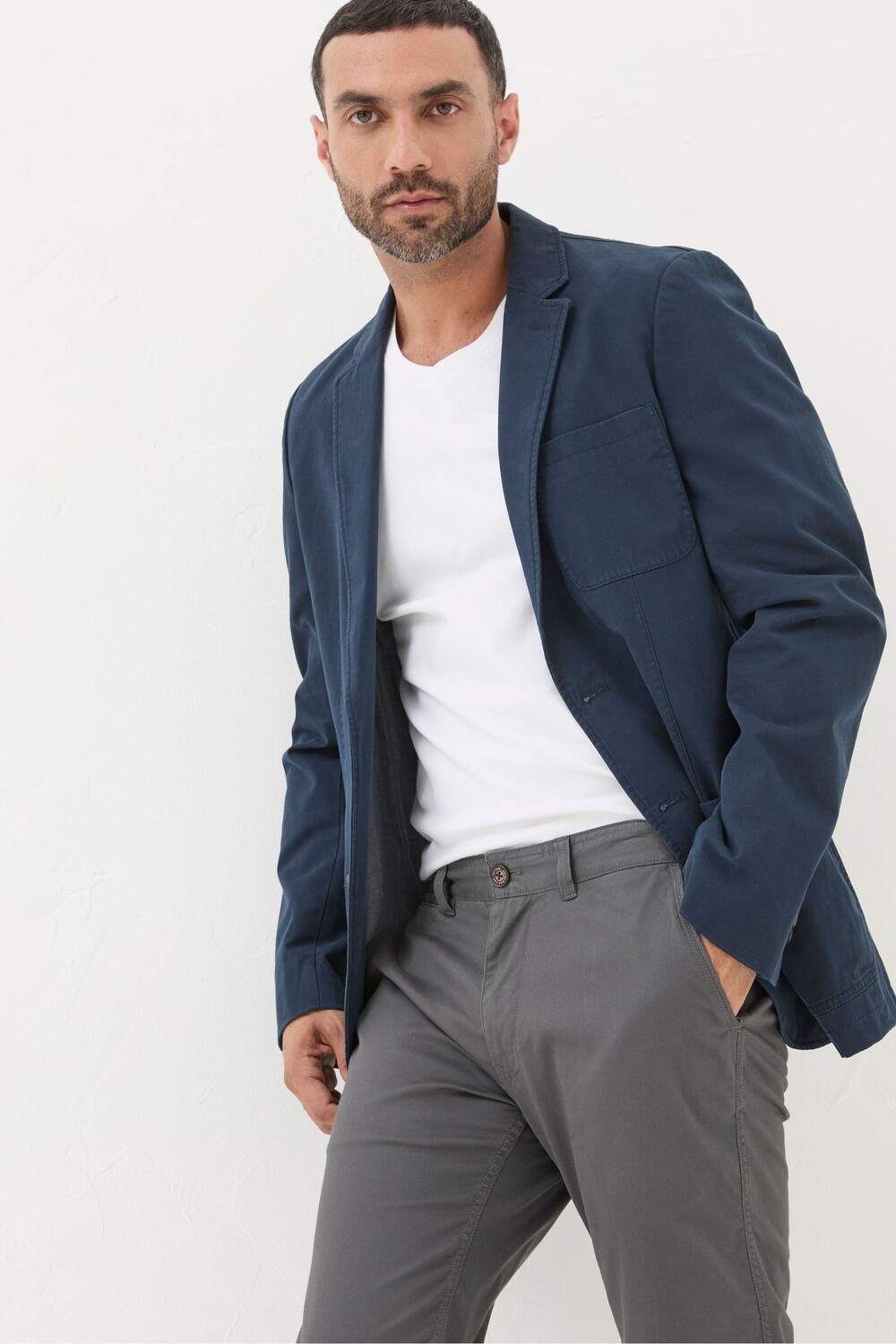 Хлопковый блейзер Fatface Fat Face, синий
Хлопковый блейзер Fatface Fat Face, синий