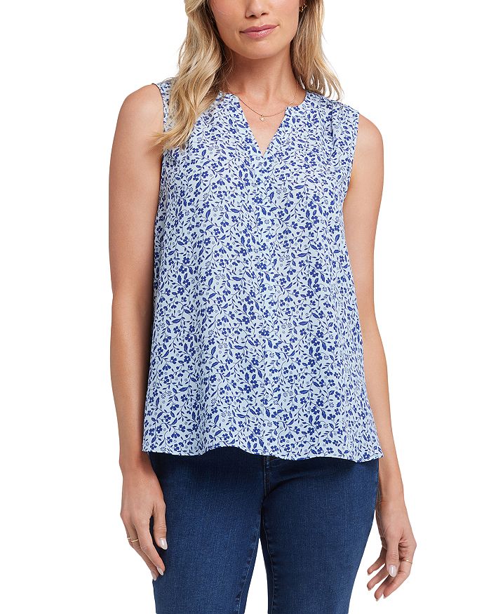 Блузка без рукавов со складками на спине NYDJ, синий
Блузка без рукавов со складками на спине NYDJ, синий